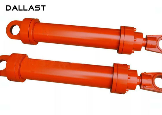 Double Acting Flange Long Stroke Hydraulic Cylinder Design With Piston