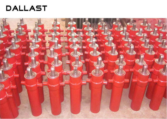 Dump Trailer Hydraulic Cylinder Multi Stage Telescopicing , 3 Stage Telescoping Hydraulic Cylinder