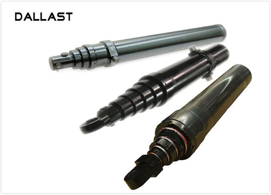 2 / 3 / 4 Stage Hydraulic Cylinder , Telescopic Agricultural Farm Truck Hydraulic Oil Cylinder