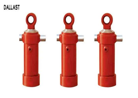 Dump Truck Hydraulic Cylinder  Trailer Side Turn Cylinder Telescoping Multi Stage Chromme Rod