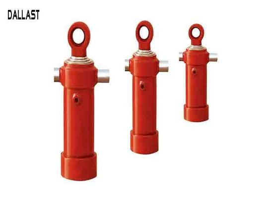 Dump Truck Hydraulic Cylinder  Trailer Side Turn Cylinder Telescoping Multi Stage Chromme Rod