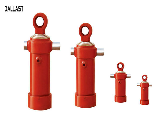 Dump Truck Hydraulic Cylinder  Trailer Side Turn Cylinder Telescoping Multi Stage Chromme Rod