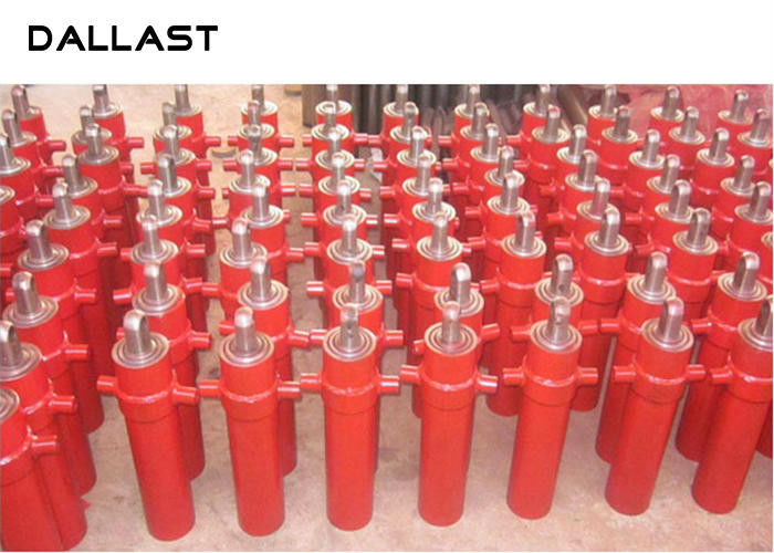 Dump Trailer Hydraulic Cylinder Multi Stage Telescopicing , 3 Stage Telescoping Hydraulic Cylinder